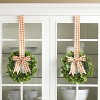 The Lakeside Collection Cabinet Hanging Decorative Seasonal Ribbon Wreaths - Set of 2 - image 3 of 4