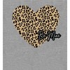 V Day Cheetah Heart Be Mine Crew Neck Short Sleeve Adult T-shirt - 2 of 2