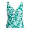 Lands' End Women's Slender Suit Tummy Control Wrap Tankini Swimsuit Top - 3 of 3