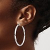 Black Bow Jewelry 3mm, Sterling Silver, Twisted Round Hoop Earrings, 45mm Dia.(1 3/4 In) - 3 of 4