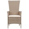 vidaXL 3 Piece Patio Dining Set with Cushions Beige - 4 of 4