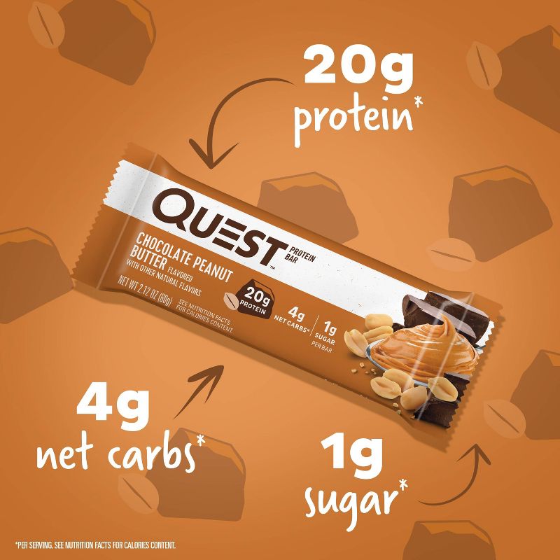 Quest Nutrition Protein Bars - Chocolate Peanut Butter, 6 of 11