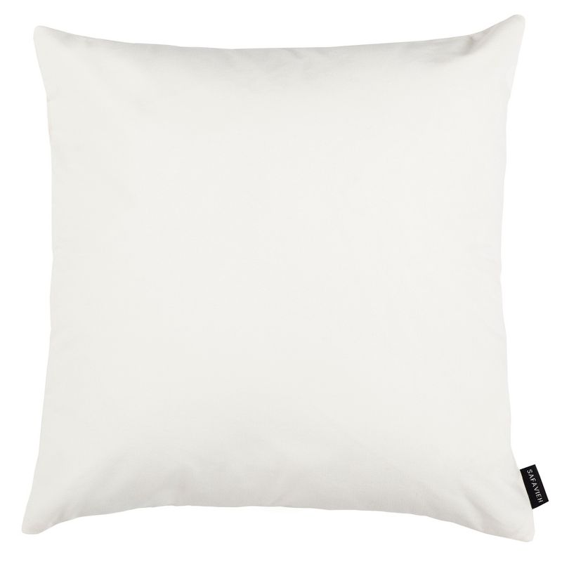Valorie Vine Pillow - White/Grey - 20" x 20" - Safavieh ., 4 of 5