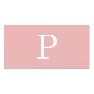 Personalization Mall Simple Initial Personalized Beach Towel, Blush - 1 of 2
