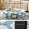 JOEJOY Dog Beds Large Sized Dog - Washable Furry Pet Beds, Round Orthopedic Corduroy Fleece Puppy Beds with Removable Zipper Cover - 4 of 4