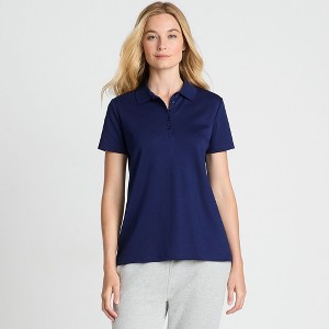 Lands' End Women's Supima Cotton Polo Shirt - 1 of 4