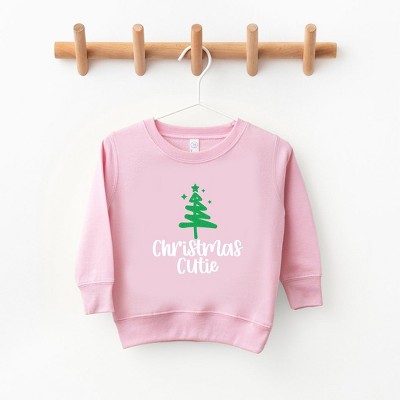 The Juniper Shop Christmas Cutie Tree Glitter Youth Ultra-Soft Graphic Sweatshirt