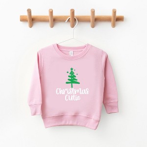 The Juniper Shop Christmas Cutie Tree Glitter Youth Ultra-Soft Graphic Sweatshirt - 1 of 3