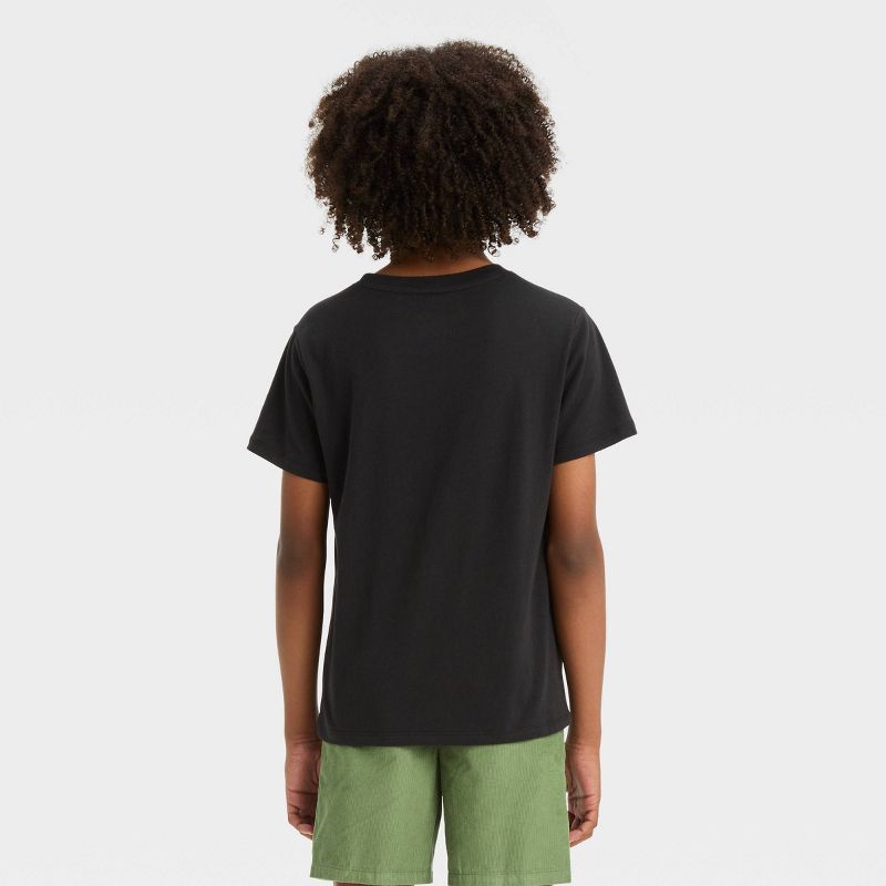 Boys' Short Sleeve Dinosaur Graphic T-Shirt - Cat & Jack™ Black, 4 of 5