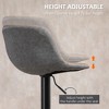 Vatros Adjustable Bar Stools, Swivel Bar Height Chairs Barstools Padded with Back for Kitchen, Counter Stools Set of 2 - 2 of 4