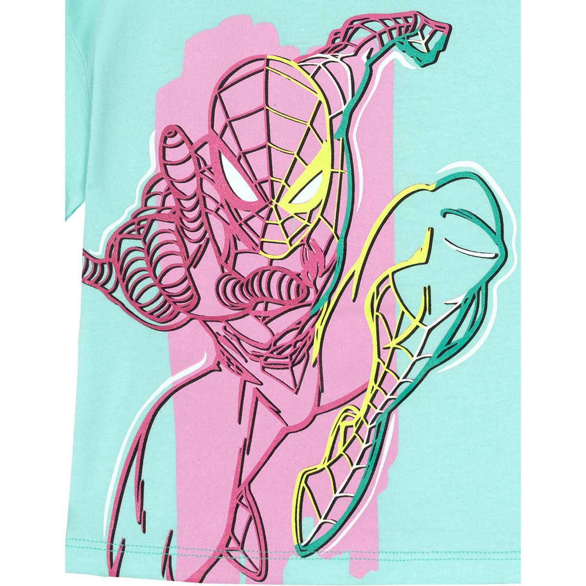 Marvel Oversized Drop Shoulder T-Shirt Bike Shorts Outfit Set Toddler - thumbnail 5