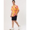 Lars Amadeus Men's Summer Tie-Dye Design Tee Short Sleeves Hip Hop Printed T-Shirt - 3 of 4