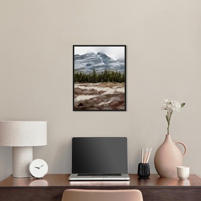 Art Remedy February Rocks Landscape Wall Art Framed