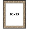 PosterPalooza | Photo Size Ornate Silver Picture Frame - UV Acrylic, Foam Board Backing, Hanging Hardware - 2 of 4