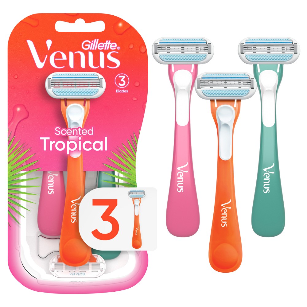 Gillette Venus Tropical Disposable Razors 3 ct product package