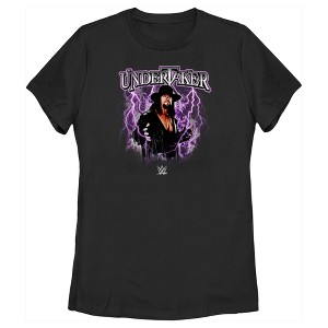 Women's WWE Undertaker Purple Lightning Logo T-Shirt - 1 of 4