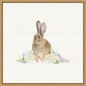 Amanti Art Farmhouse Easter VI Bunny by Tara Reed Canvas Wall Art Print Framed 22-in. W x 22-in. H. - 1 of 4