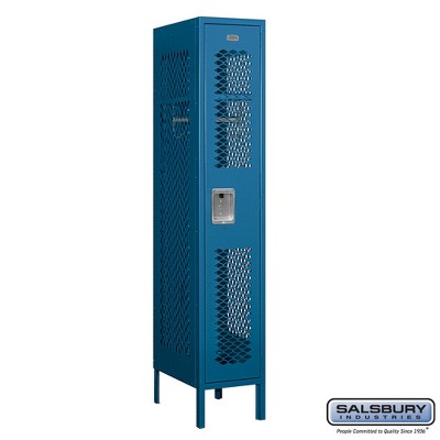 Deep Blue 66" Freestanding Steel Vented Locker
