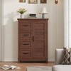 4 Drawer Dresser for Bedroom,Tall Dresser with Door,Vertical Dresser with Storage - 2 of 4