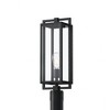 Goson™ 20" 1 Light Post Light with Clear Glass Black - 4 of 4