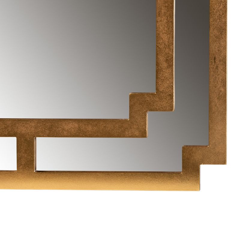 Baxton Studio Dayana Modern and Contemporary Antique Gold Finished Wood Accent Wall Mirror, 3 of 5