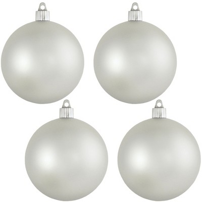 Christmas By Krebs 4 3/4 (120mm) Ornament [4 Pieces] Commercial Grade  Indoor & Outdoor Shatterproof Plastic, Water Resistant Ball Shape Ornament  Decorations : Target