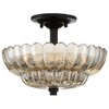 Quoizel Lighting Whitecap 3 - Light Semi-Flush Mount in  Mottled Cocoa - 4 of 4