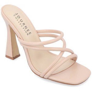 Journee Collection Womens Louisse High Heel Open Toe Pumps - 1 of 4
