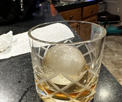 Spherical Ice Tray (makes three 1.5 spheres)