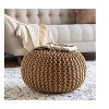 Mark & Day Harmannsdorf 14"H x 20"W x 20"D Texture Pouf - 2 of 4