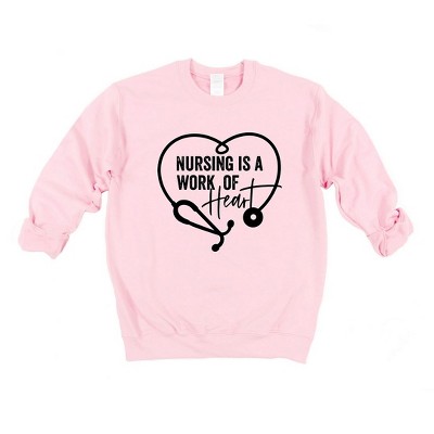 Simply Sage Market Women's Graphic Sweatshirt Nursing Is A Work Of Heart