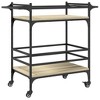 CLIHOME 3-Tier Rolling Kitchen Trolley, Serving Bar Cart for Home with Removable Wheels - 4 of 4