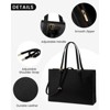 Laptop Bag for Women, Fashion Computer Tote Large Capacity, Leather Shoulder Bag Purse Set, Professional Business Work Briefcase - 3 of 4