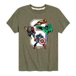 Boys' - Marvel - Avengers Birthday 6 Short Sleeve Graphic T-Shirt - 1 of 4