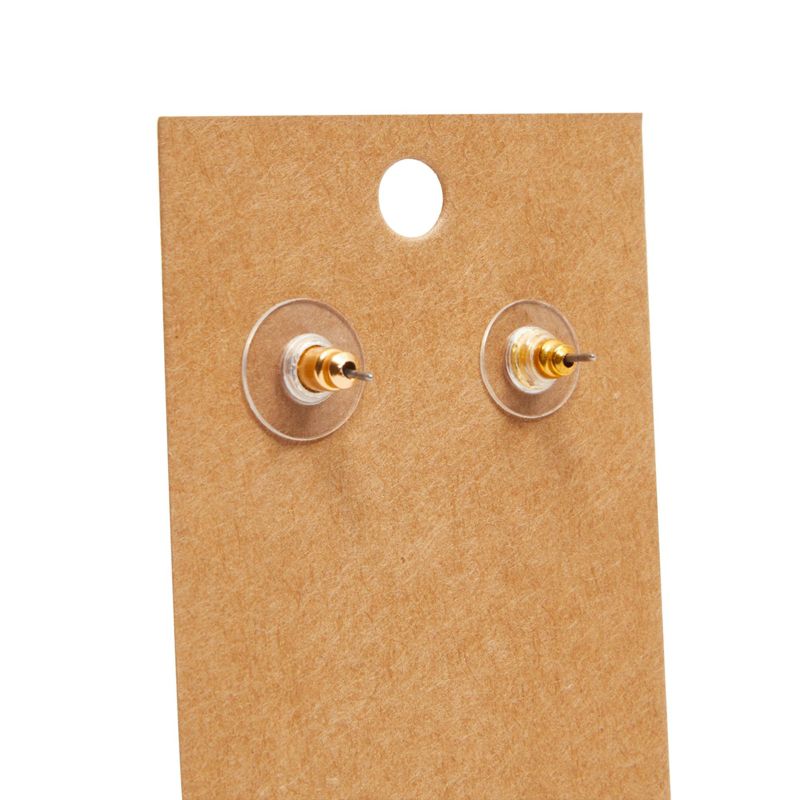 Juvale 200-Pack raft Paper Earring Display Cards for Hanging Earrings, Studs, Bulk Jewelry Cards for Retail, Boutique, Packaging, 3.5x2 in, 4 of 9
