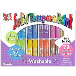 The Pencil Grip Kwik Stix Tempera Paint Sticks Classpack Pastel 72/Pack (TPG692) - 1 of 4