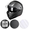 AHR Modular Full Face Motorcycle Helmet Flip up Dual Visor Motocross DOT S/M/L/XL/XXL - 2 of 4