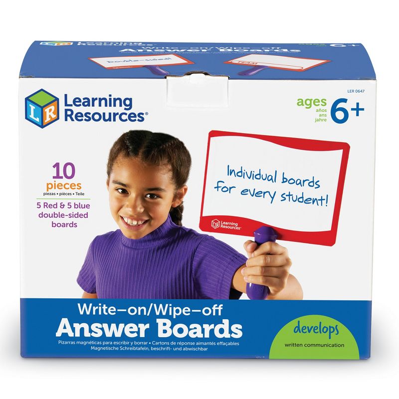 Learning Resources Write-on Wipe-off Answer Boards, 4 of 7