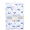 Hudson Baby Infant Boy Long Sleeve Cotton Jersey Sleeping Bag, Blue Whale - image 2 of 2