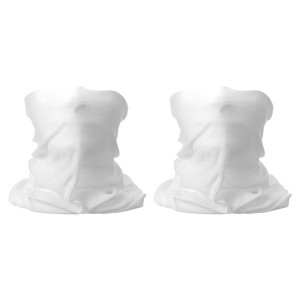 Unique Bargains Breathable Elastic Moisture Absorption Sport Neck Gaiter Face Masks 2 Pcs - 1 of 4