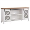 68" White and Golden Oak TV Stand - Henn&Hart - 3 of 4