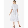 Woman Within Plus Size Petite Short-Sleeve Denim Dress - 3 of 4
