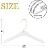 HomeCube USA Clear Acrylic Children's Coat Hangers with Gold Hook, Elegant, Durable & Heavy Duty, Perfect For Home & Boutique Use - 2 of 4