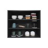 Wally 36" Wide x 30"H 3-Tier Open Wall Cabinet, Wall Shelf, Storage Cabinet, Cube Shelf Bedroom, Office, Living Room, Garage Black - 2 of 4