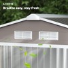 Outsunny Metal Storage Shed Organizer, Garden Tool House with Vents and Sliding Doors for Backyard, Patio, Garage, Lawn - 4 of 4