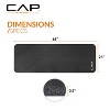 CAP Barbell High Density Exercise Yoga Mat with strap 68" x24" 12mm - Black - 4 of 4