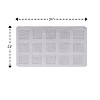 Square Honeycomb 100% Cotton Reversible Bath Rug White by Knightsbridge - 2 of 4