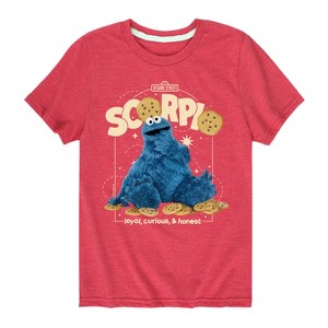 Boys' - Sesame Street - Scorpio Cookie Monster Short Sleeve Graphic T-Shirt - 1 of 4