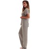#FollowMe Pajama Pants Set with Satin Trim  Stylish, Cozy Sleepwear - 2 of 3