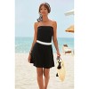 Women's Strapless Contrast Waistband Dress - LASCANA - 3 of 4